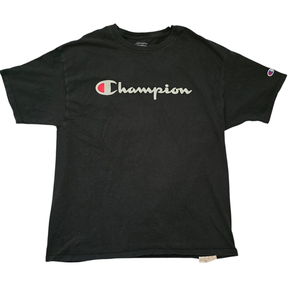Champion Authentic Black T-Shirt Mens Size XL - Picture 1 of 6